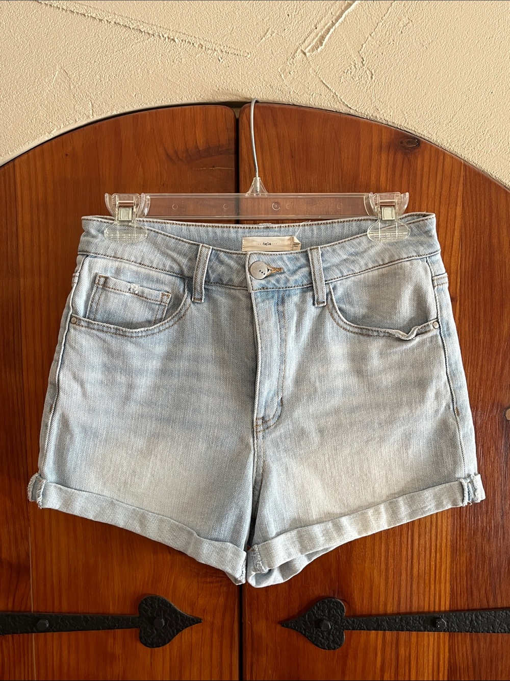 tgla Light Wash Rolled Hem Denim Shorts - Women